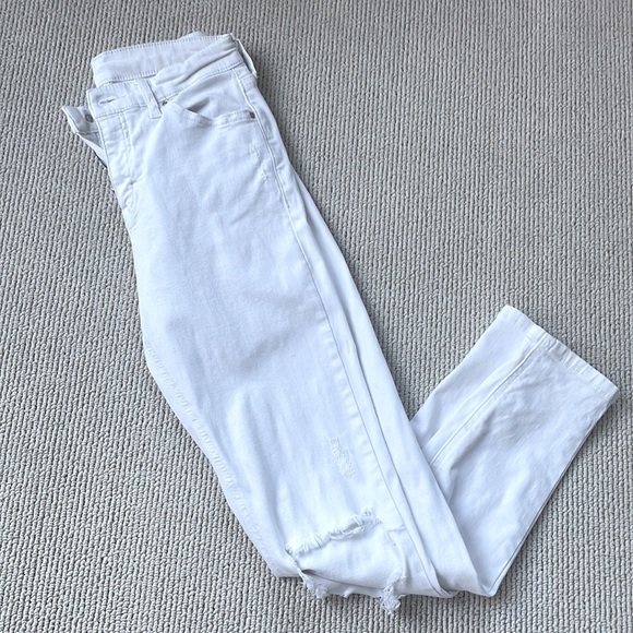 Topshop Denim - 🌿TopShop White jeans with holes, size 26W/30L🌿